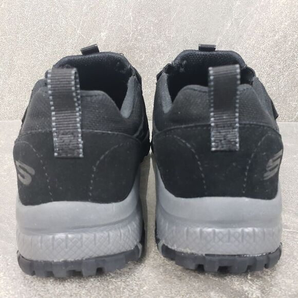 Skechers Memory Foam Sneakers 6.5 M Black Hillcrest Suede Water Repellent Shoes - Picture 4 of 14